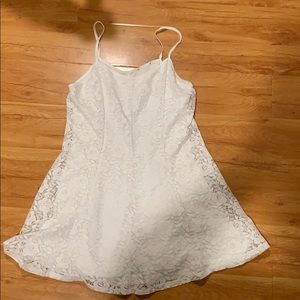 white lace dress